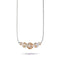 Albâtre | Argent sterling .925 | Collier fermoir infini en verre luciole